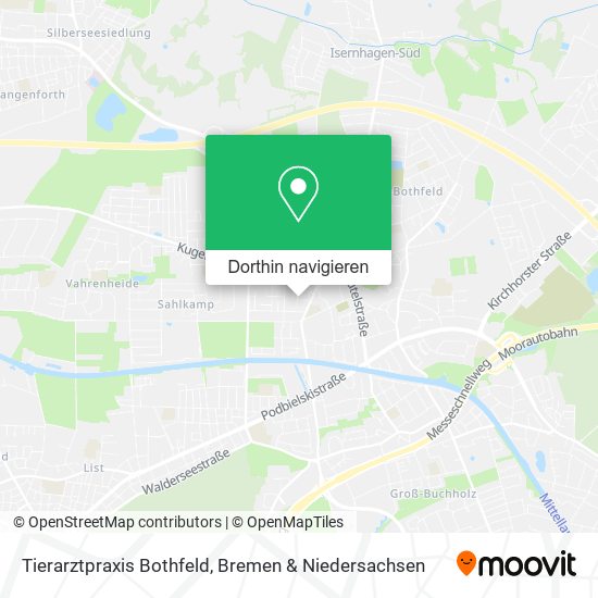 Tierarztpraxis Bothfeld Karte