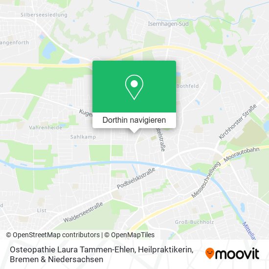 Osteopathie Laura Tammen-Ehlen, Heilpraktikerin Karte