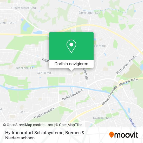 Hydrocomfort Schlafsysteme Karte