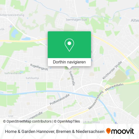 Home & Garden Hannover Karte