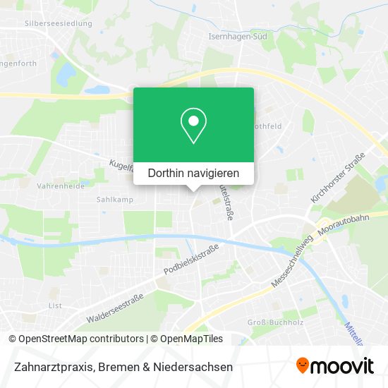 Zahnarztpraxis Karte
