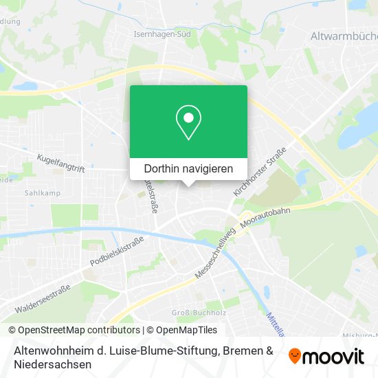 Altenwohnheim d. Luise-Blume-Stiftung Karte