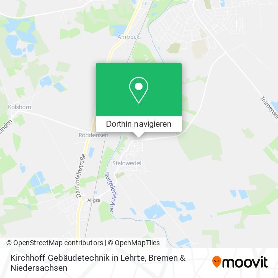 Kirchhoff Gebäudetechnik in Lehrte Karte