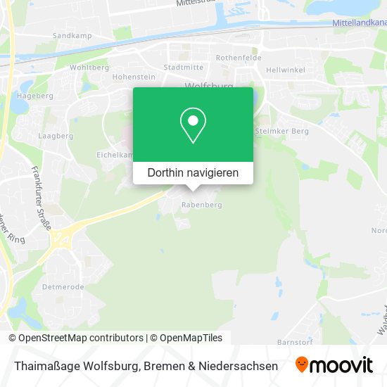 Thaimaßage Wolfsburg Karte