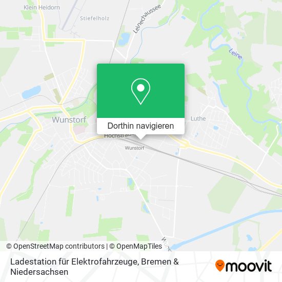 Ladestation für Elektrofahrzeuge Karte