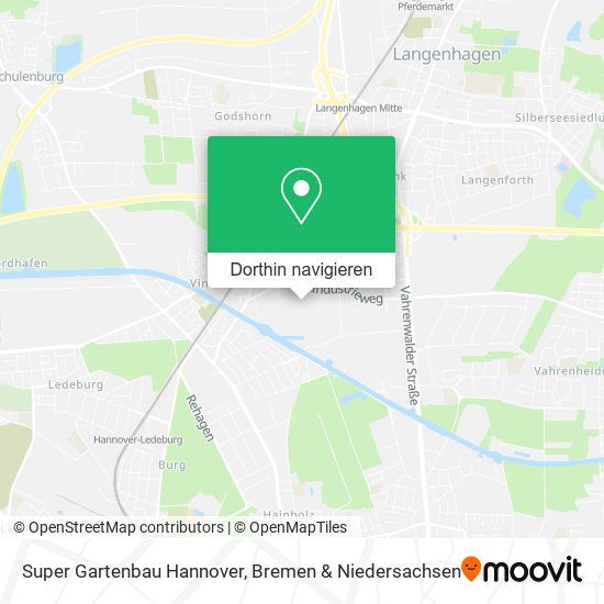 Super Gartenbau Hannover Karte