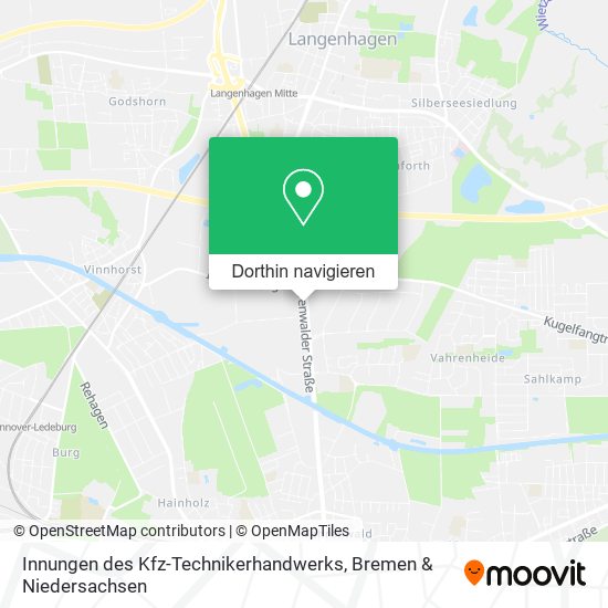Innungen des Kfz-Technikerhandwerks Karte