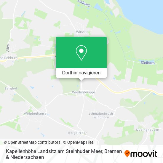 Kapellenhöhe Landsitz am Steinhuder Meer Karte