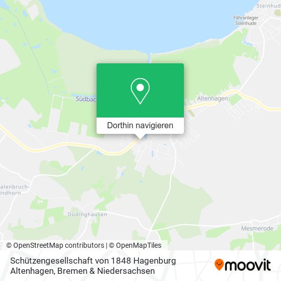 Schützengesellschaft von 1848 Hagenburg Altenhagen Karte