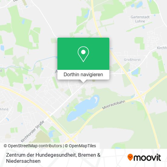 Zentrum der Hundegesundheit Karte