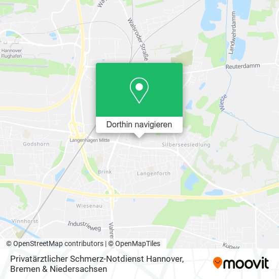 Privatärztlicher Schmerz-Notdienst Hannover Karte