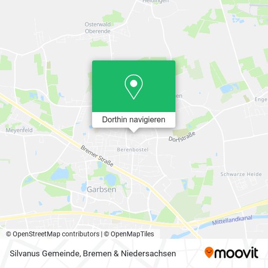 Silvanus Gemeinde Karte