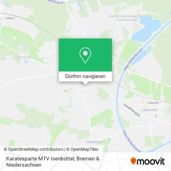 Karatesparte MTV Isenbüttel Karte