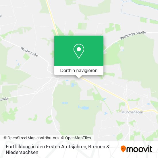 Fortbildung in den Ersten Amtsjahren Karte