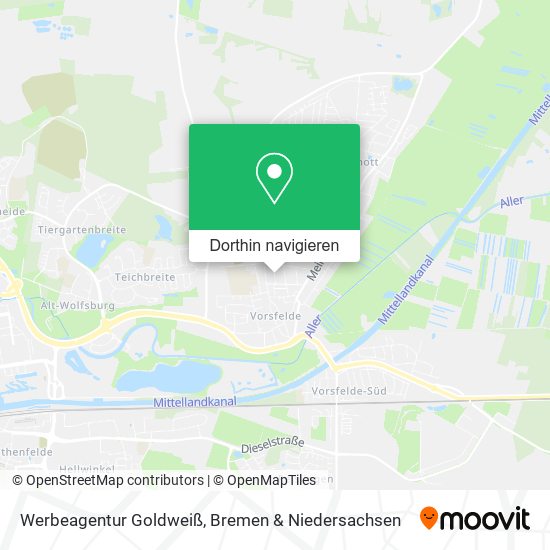 Werbeagentur Goldweiß Karte