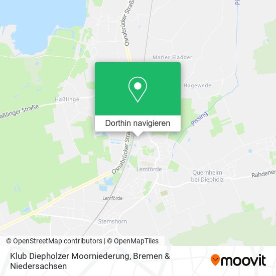Klub Diepholzer Moorniederung Karte