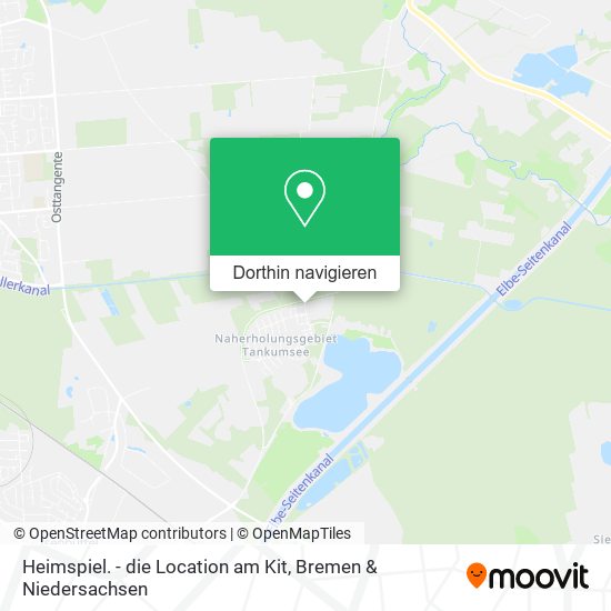 Heimspiel. - die Location am Kit Karte