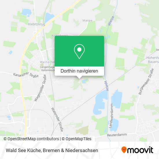 Wald See Küche Karte