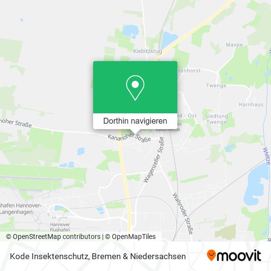 Kode Insektenschutz Karte