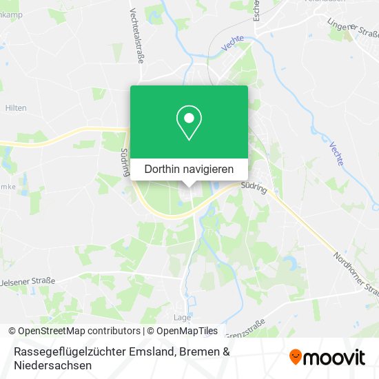 Rassegeflügelzüchter Emsland Karte