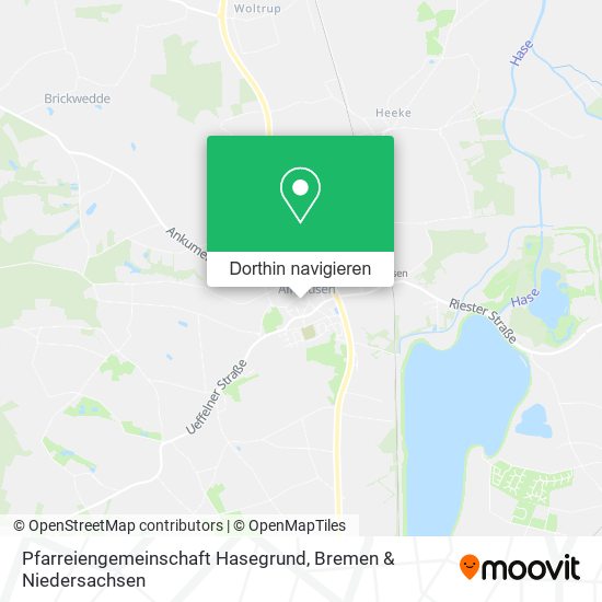 Pfarreiengemeinschaft Hasegrund Karte