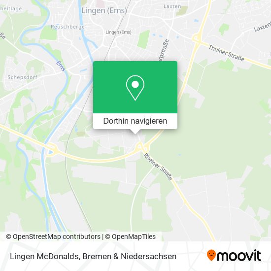 Lingen McDonalds Karte