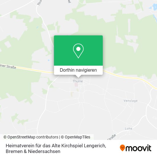 Heimatverein für das Alte Kirchspiel Lengerich Karte
