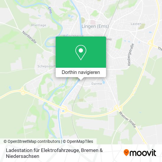 Ladestation für Elektrofahrzeuge Karte