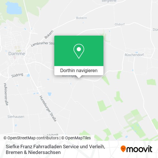 Siefke Franz Fahrradladen Service und Verleih Karte