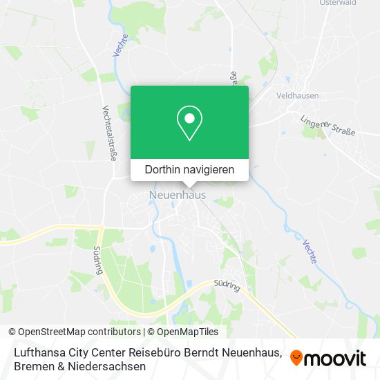 Lufthansa City Center Reisebüro Berndt Neuenhaus Karte