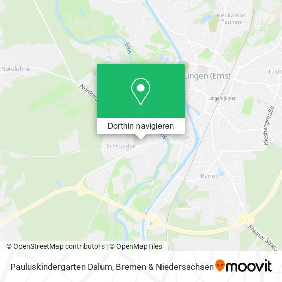 Pauluskindergarten Dalum Karte