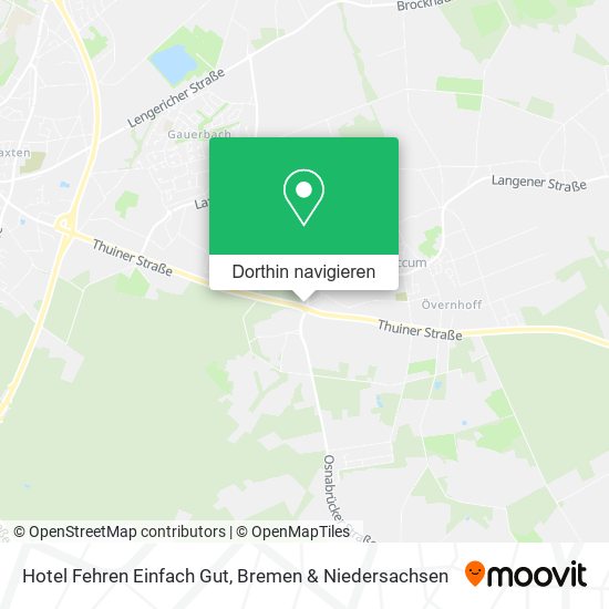 Hotel Fehren Einfach Gut Karte