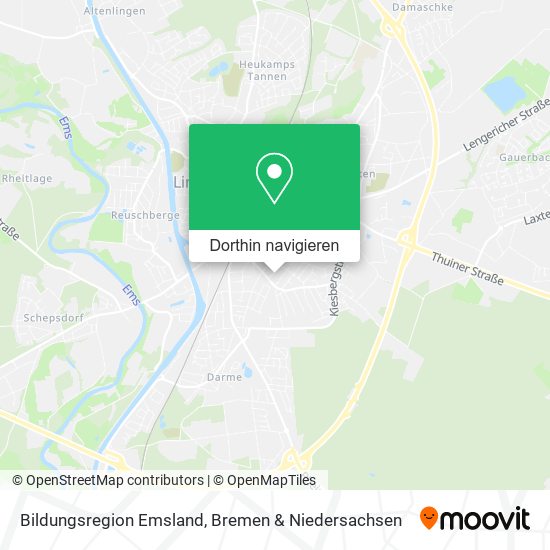 Bildungsregion Emsland Karte