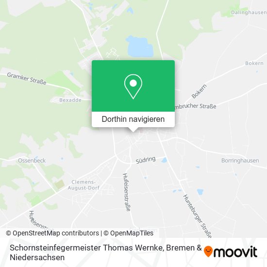Schornsteinfegermeister Thomas Wernke Karte