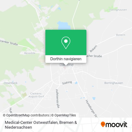 Medical-Center Ostwestfalen Karte