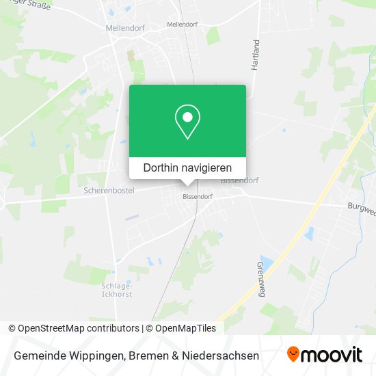 Gemeinde Wippingen Karte
