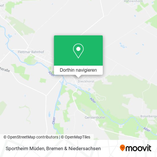 Sportheim Müden Karte