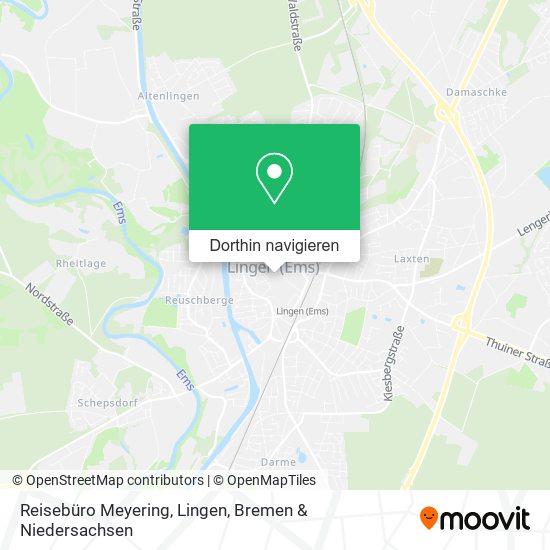 Reisebüro Meyering, Lingen Karte