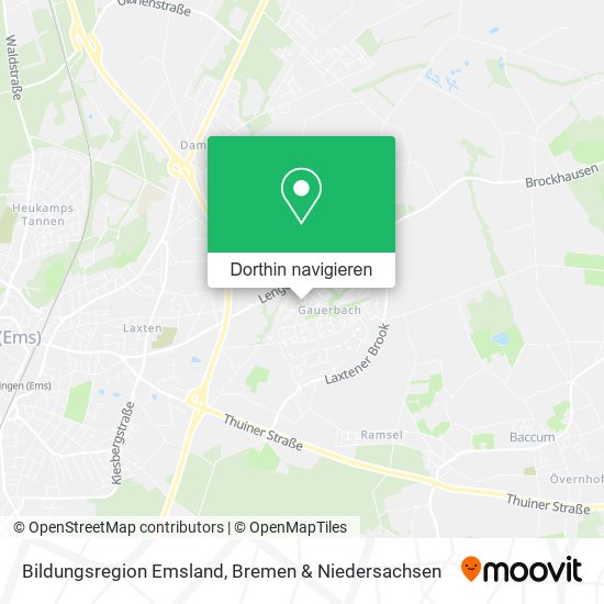 Bildungsregion Emsland Karte