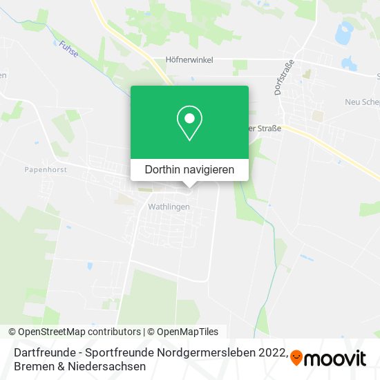 Dartfreunde - Sportfreunde Nordgermersleben 2022 Karte