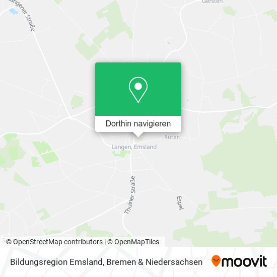 Bildungsregion Emsland Karte