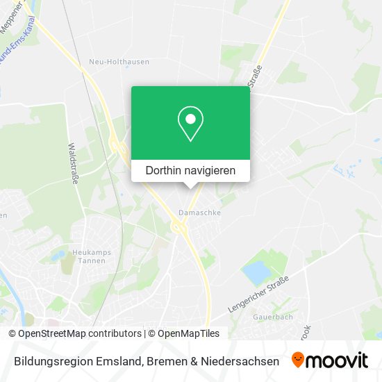 Bildungsregion Emsland Karte