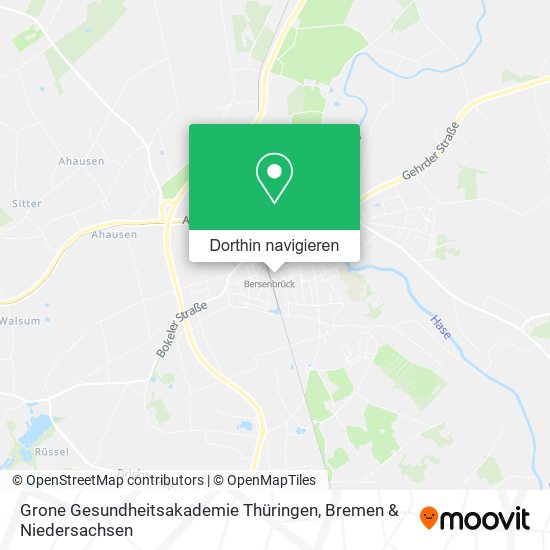 Grone Gesundheitsakademie Thüringen Karte