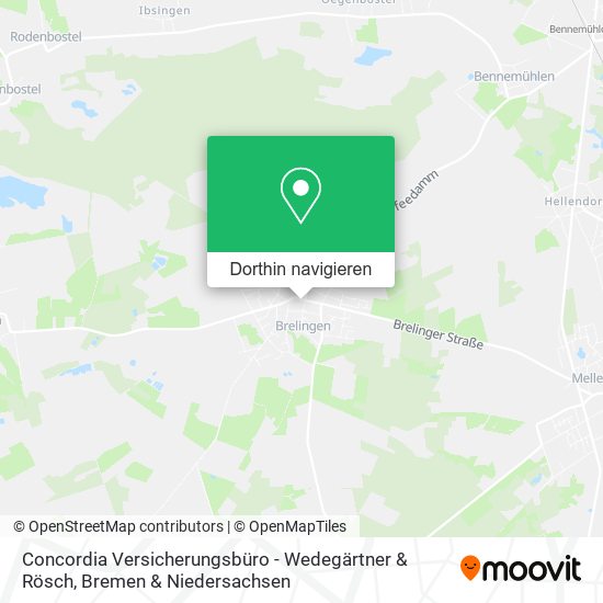 Concordia Versicherungsbüro - Wedegärtner & Rösch Karte