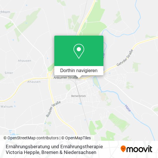 Ernährungsberatung und Ernährungstherapie Victoria Hepple Karte