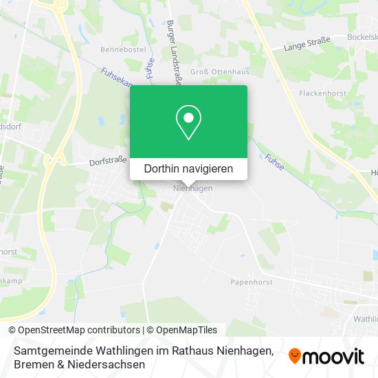 Samtgemeinde Wathlingen im Rathaus Nienhagen Karte