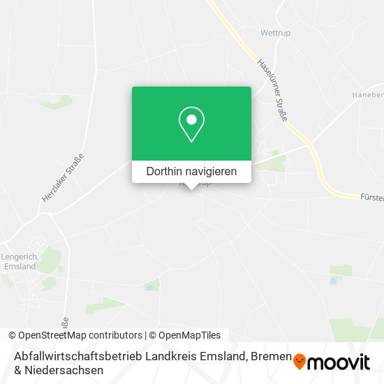 Abfallwirtschaftsbetrieb Landkreis Emsland Karte