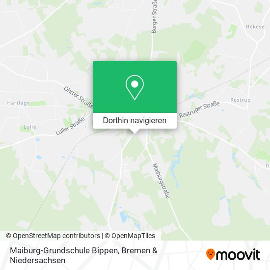 Maiburg-Grundschule Bippen Karte