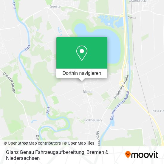 Glanz Genau Fahrzeugaufbereitung Karte