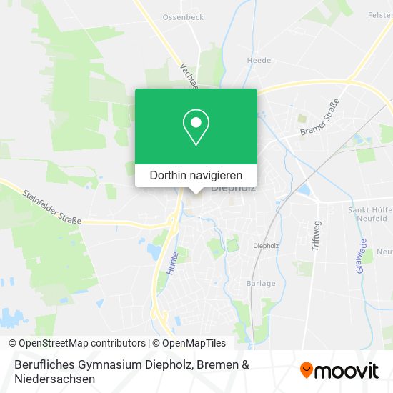 Berufliches Gymnasium Diepholz Karte